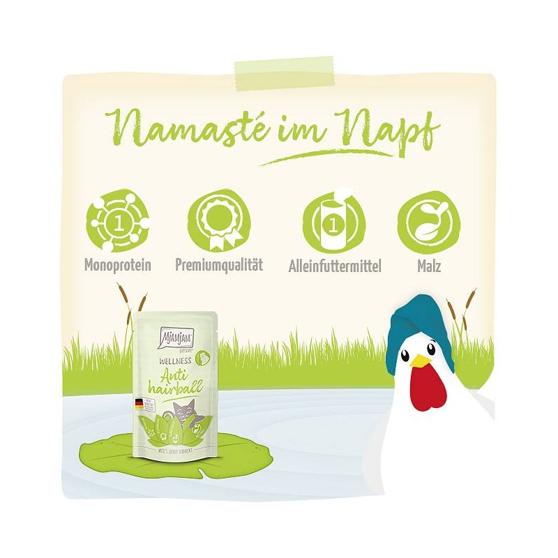 Mjamjam Wellness Anti Hairball Piščanec 125g