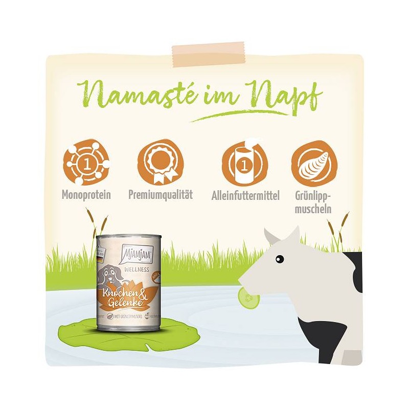 Mjamjam Dog Wellness Kosti in sklepi Govedina 200g