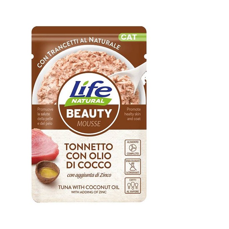 Lifecat Beauty Tuna in kokosovo olje 70g