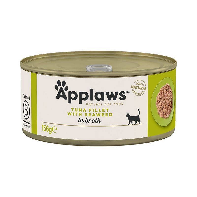 Applaws mokra hrana za mačke Adult Tuna fillet & Seaweed 156g