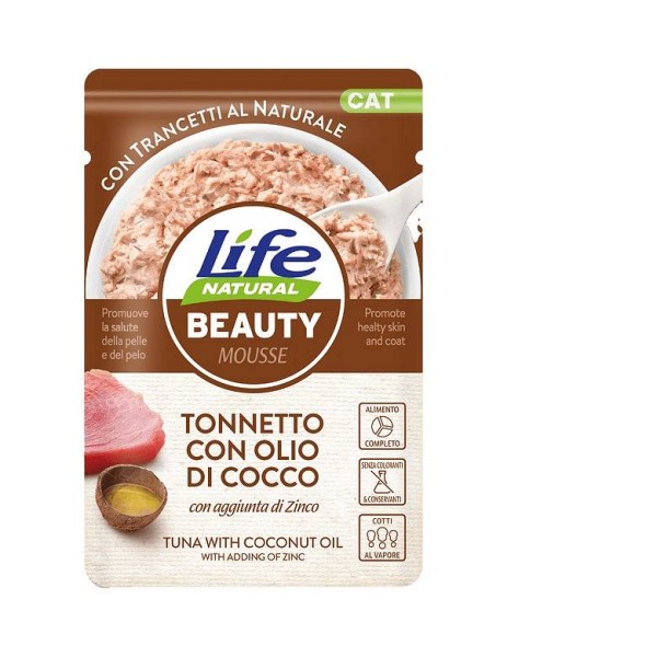 Lifecat Beauty Tuna in kokosovo olje 70g