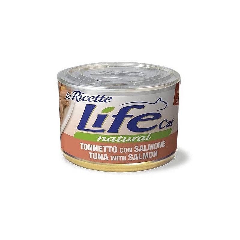 Lifecat paket konzerv le Ricette tuna z lososom in korenčkom 6x150g