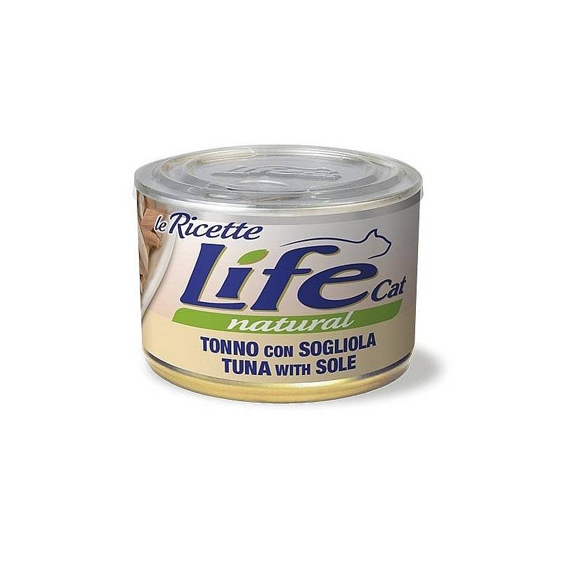 Lifecat paket konzerv le Ricette tuna z morskim listom 6x150g